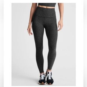 Beyond Yoga Midi High Waisted Heather Gray Leggings, XS